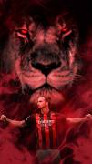 wallpaper futbol, zlatan, ac milan, USD 1.00