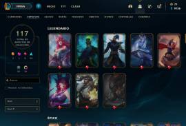 Cuenta LOL/VAL 117 skins LVL 316 G4, USD 65.00