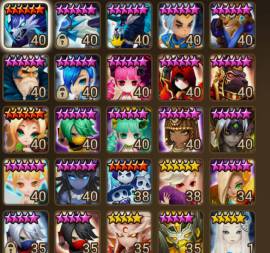 Vendo misma cuenta Summoners war Europa/Global, € 25.00