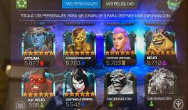 117 personajes 5* (+ de 8 rango 5),40 personajes 6* (4 rango 2) esquir, € 30.00