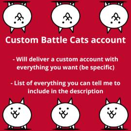 Cuenta personalizada de Battle Cats [Android/iOS] [GB, JP, KR, TW], € 19.99