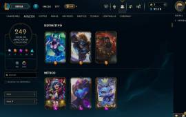 Cuenta de League Of Legends LVL 741, 249 skins, 10 años de antiguedad, USD 1,000.00