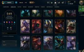 Cuenta de League Of Legends LVL 741, 249 skins, 10 años de antiguedad, USD 1,000.00