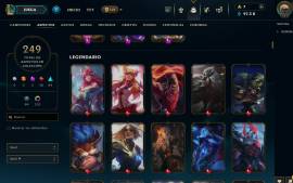 Cuenta de League Of Legends LVL 741, 249 skins, 10 años de antiguedad, USD 1,000.00