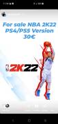 FOR SALE PS ACCOUNT WITH NBA 2K22 PS4 / PS5, € 29.00