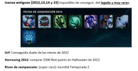 For sale League of Legends 205 Skins account, Legacy since 2012, USD 350.00