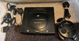 For sale sega Saturn console with accessories and controller, SCART ca, USD 160.00