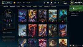 Cuenta Lol 249 skins lvl 617 todos los champs 124 chromas 28 wards, USD 230.00