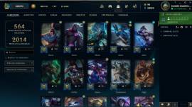 Cuenta Lol 249 skins lvl 617 todos los champs 124 chromas 28 wards, USD 230.00