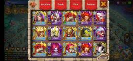 Sale account castle clash or change, € 545.00