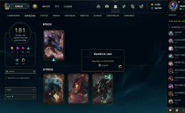 CUENTA LoL ALL CHAMPS 181 skins lvl 503 1103 rp 4000 esencias naranja, USD 210.00