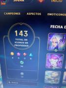 Vendo cuenta de League of Legends nivel 233 con 37Rp y 56773 esencias, € 100.00