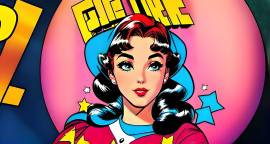 Fondo, Wallpaper, Comic Retro Girl 5, USD 3.00