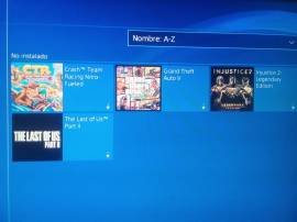 COMBO PS4-PS5 GTA V, CTR NITRO FUELD, THE LAST OF US PART2, IJUSTICE 2, USD 45.00