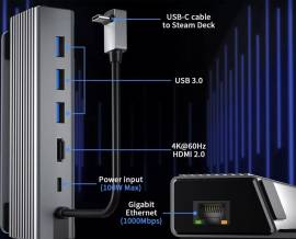 For sale Dock Station For Asus Rog Ally, Steam Deck, iPad Ethernet, € 19.95