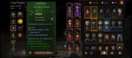 Demon Hunter inmortal lv 1200 , res 2563 30K IC y muchos extras!, € 300