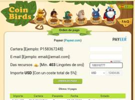 Coin birds account level 161, USD 5,000.00