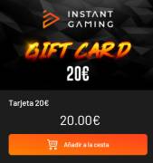 Vendo Tarjeta Regalo Instant Gaming con 20€, € 15.00