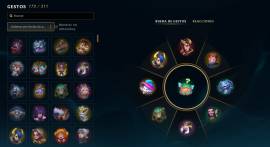 LOL ACC 251skins /172gestos /47minileyendas /Esmeralda 4/  LAN, USD 150.00