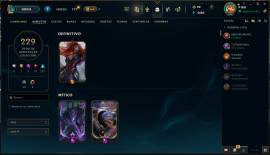 Cuenta de League of Legends, muchas skins y pases comprados, USD 150.00