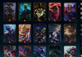 Cuenta Lol, rango hierro, nivel 393, todos los campeones y 200 skins, € 50.00