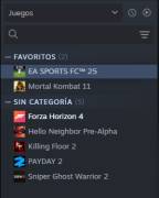 Cuenta de Steam con Fc 25, Mortal Kombat 11 y PayDay 2, USD 60.00