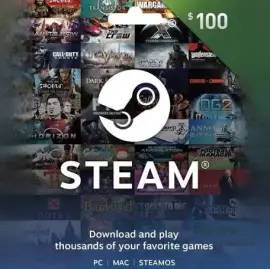 USD 60.00, Vendo Tarjeta Steam 100 USD