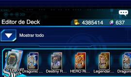 Vendo cuenta YUGIOH DUEL LINKS, USD 61.00