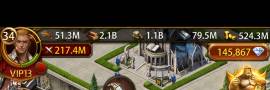 Evony account The Kings Return K35 top 5 server war, USD 350.00