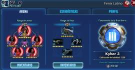 SWGOH account 7.5 M GP, 5 legends EXE, almost profundity 20K crystal, USD 300.00