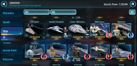 Well balanced SWGOH account of 7.2M-5GLs-EXECUTOR-Starkiller farm, € 250.00