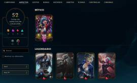 Cuenta de LoL|LAN|Oro 4|52 skins|85 Champs|70 Gestos|Vi 435k|Nivel 181, USD 100.00