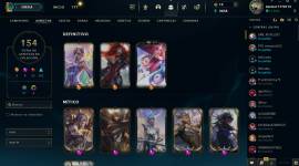 Vendo cuenta de LOL con 154 aspectos en oro 4, USD 300.00