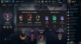 Cuenta League of Legends con skins buenas, USD 350