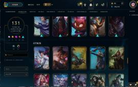 Venta de cuenta de League of Legends con skins y full champions, USD 550.00