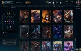 Venta de cuenta de League of Legends con skins y full champions, USD 550.00