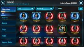 SWGOH ACCOUNT 6030000;  LV R9 BKM R8 IG R7 COMPETITIVE, USD 430.00