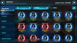 SWGOH ACCOUNT 6030000;  LV R9 BKM R8 IG R7 COMPETITIVE, USD 430.00