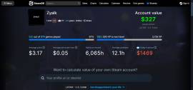 STEAM ACCOUNT 476 GAMES, VALUE: 200$, USD 200.00