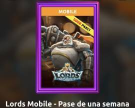 Lords Mobile - Pase de una semana (con valor de 500 euros), € 10.00