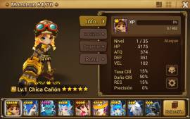 Summoners war starter acc, wind nat5, USD 10.00