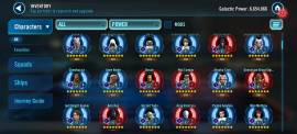 Vendo cuenta Star Wars Galaxy of Heroes 6.5M, USD 350.00