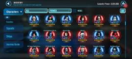 Vendo cuenta Star Wars Galaxy of Heroes 6.5M, USD 350.00