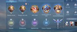 VENDO CUENTA DE MOBILE LEGENDS, USD 400.00