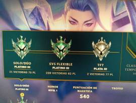 I sell account lol platinum 2 with many skins, € 100.00