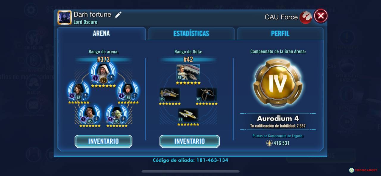 galaxy of heroes account for sale