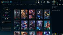 Venta de cuenta de league of legends 132 skins Plata III, USD 200.00