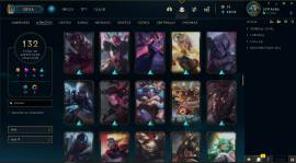 Venta de cuenta de league of legends 132 skins Plata III, USD 200.00