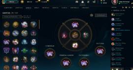 ACCOUNT LOL, LAS/VALORANT LINKED/ 47 SKINS+GESTURES ICONS, USD 81.00