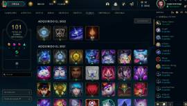 CUENTA LOL, LAS/VALORANT VICULADO/ 47 SKINS+GESTOS ICONOS, USD 81.00